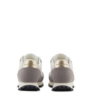 ARMANI EXCHANGE DROP MICROSUEDE Sneakers con logo laterale brown bass+off white - Scarpe Donna - 5