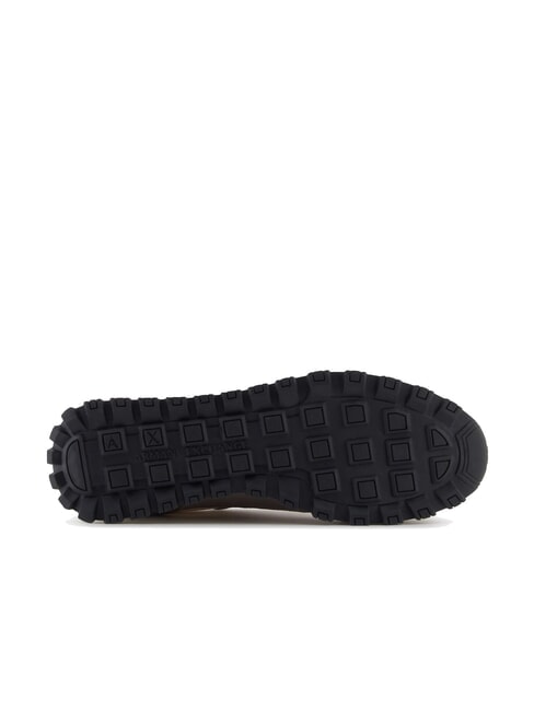 DROP MICROSUEDE Sneakers con logo laterale brown bass+off white - Scarpe Donna