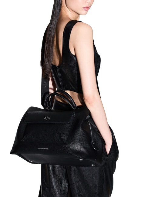 NICOLE Borsa a mano con tasca e tracolla black - Borse Donna