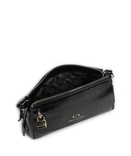 ARMANI EXCHANGE JANE CROCO Borsa a tracolla stampa cocco black - Borse Donna - 4