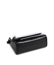 ARMANI EXCHANGE JANE CROCO Borsa a tracolla stampa cocco black - Borse Donna - 5