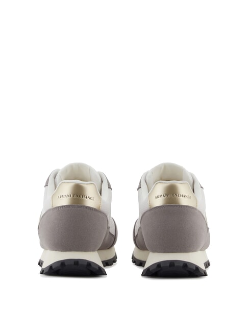 DROP MICROSUEDE Sneakers con logo laterale brown bass+off white - Scarpe Donna