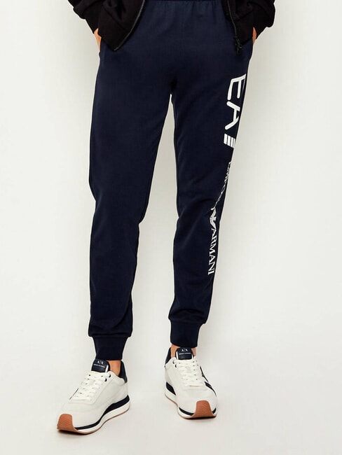 ROYALE SUEDE AIR MESH Sneakers in pelle AX logo off white+navy - Scarpe Uomo