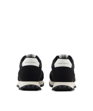ARMANI EXCHANGE DROP MICROSUEDE Sneakers con logo a contrasto black + off white - Scarpe Uomo - 5