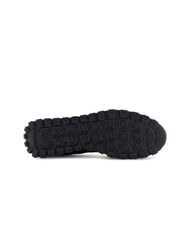 ARMANI EXCHANGE DROP MICROSUEDE Sneakers con logo a contrasto black + off white - Scarpe Uomo - 6