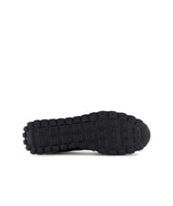 ARMANI EXCHANGE DROP MICROSUEDE Sneakers con logo a contrasto black+olive night+pumpkin - Scarpe Uomo - 6