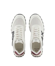 ARMANI EXCHANGE DROP MICROSUEDE Sneakers con logo a contrasto off white+deep navy+pomenegrat - Scarpe Uomo - 3