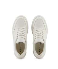 ARMANI EXCHANGE KURT MINI-TUMBLED Sneakers con suola alta off white - Scarpe Donna - 3