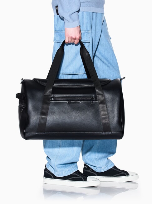 CEDRIC Borsone grande con tracolla black/black - Borsoni