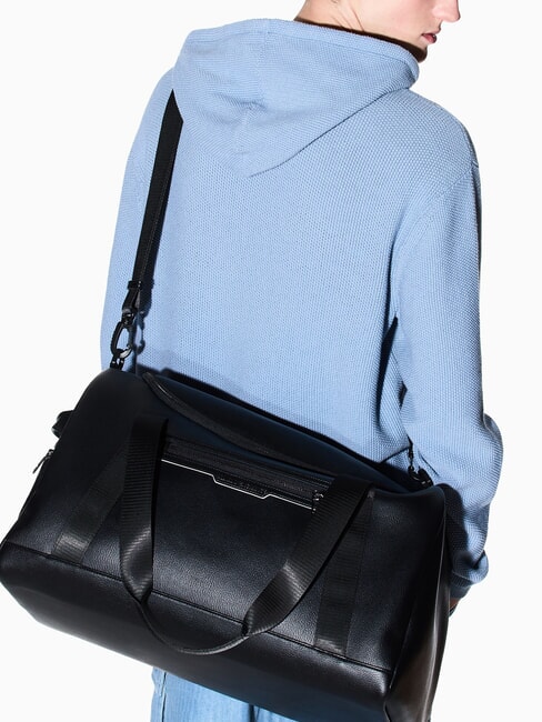 CEDRIC Borsone grande con tracolla black/black - Borsoni