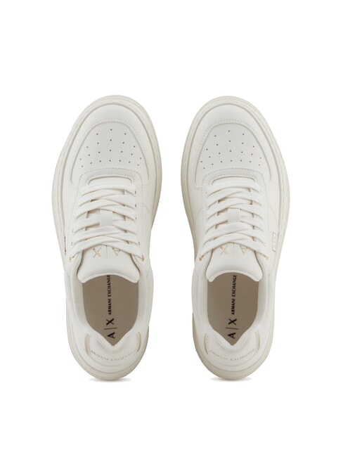 JANE Sneakers platform off white+pale gold - Scarpe Donna