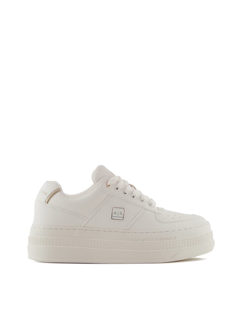 JANE Sneakers platform off white+pale gold - Scarpe Donna