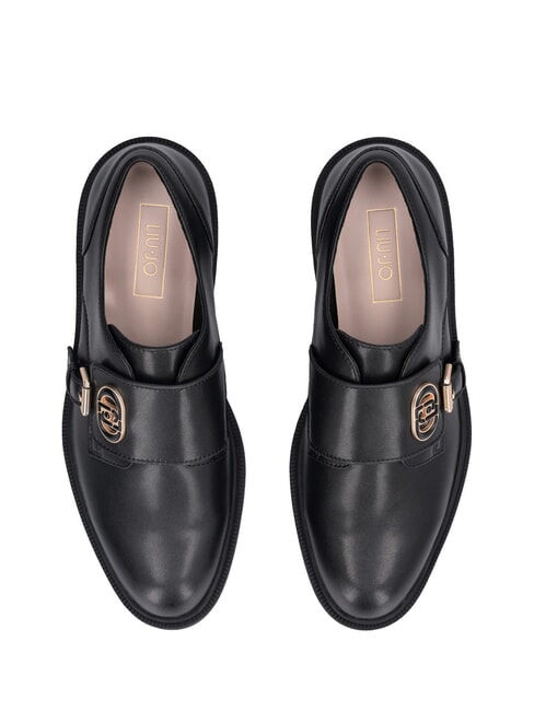 LONDON 01 Scarpe in pelle con fibbia nero - Scarpe Donna