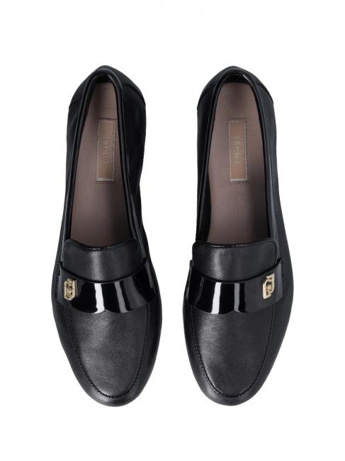 EMEL 05 Mocassini in pelle nero - Scarpe Donna