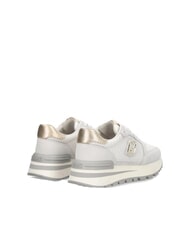 LIUJO AMAZING 25 Sneakers in suede e mesh off white/light gold - Scarpe Donna - 6