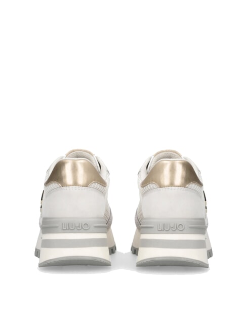 AMAZING 25 Sneakers in suede e mesh off white/light gold - Scarpe Donna