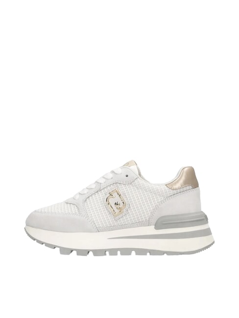 AMAZING 25 Sneakers in suede e mesh off white/light gold - Scarpe Donna