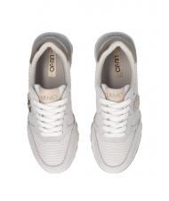 LIUJO AMAZING 25 Sneakers in suede e mesh off white/light gold - Scarpe Donna - 4