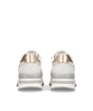 LIUJO AMAZING 25 Sneakers in suede e mesh off white/light gold - Scarpe Donna - 7
