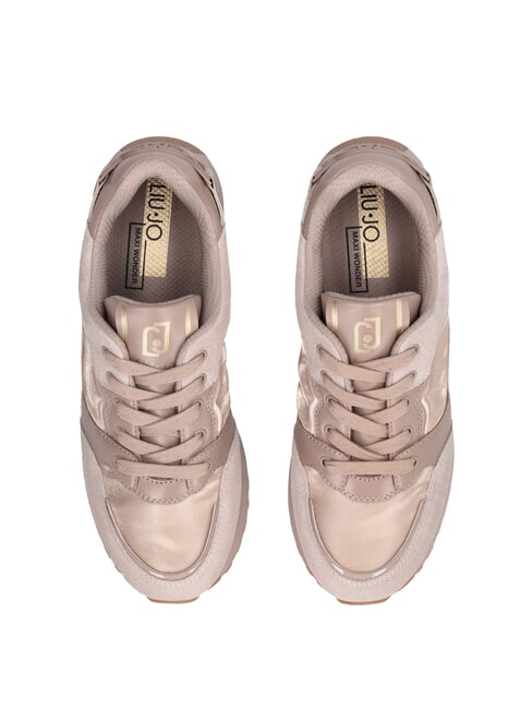 MAXI WONDER 91 Sneakers platform inserti vernice neutro - Scarpe Donna