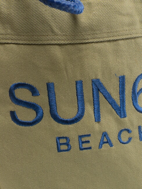 CABARDINE Sacca da mare in cotone militare scuro - Borse Donna