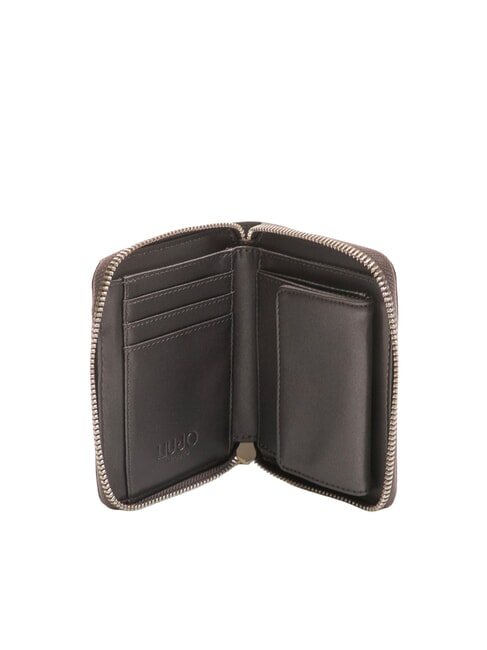 CALIWEN Portafoglio medio zip around antracite met. - Portafogli Donna