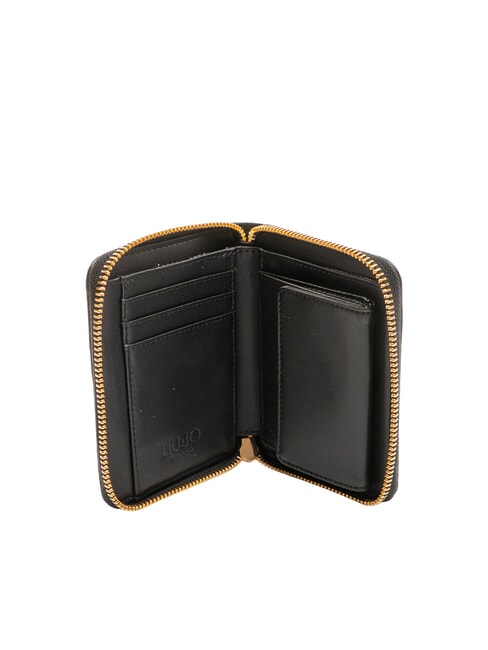 CALIWEN Portafoglio medio zip around NERO - Portafogli Donna