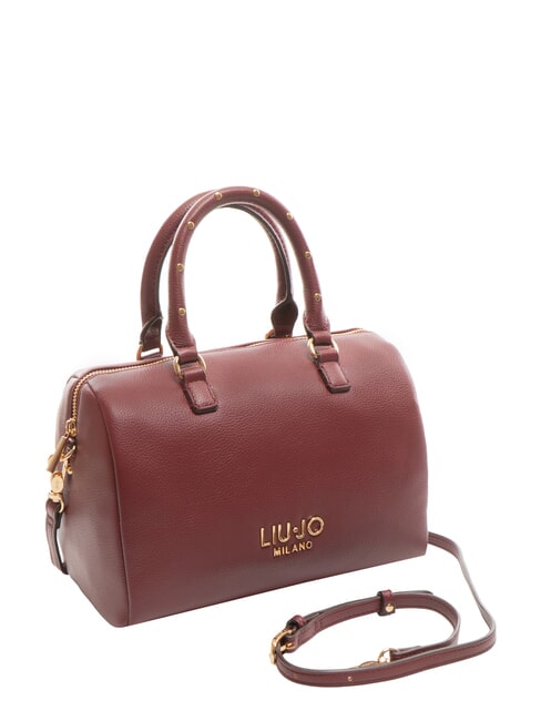 EVRIM Borsa a bauletto con borchiette red wine - Borse Donna