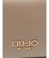 LIUJO EVRIM Borsa a bauletto con borchiette desert taupe - Borse Donna - 3