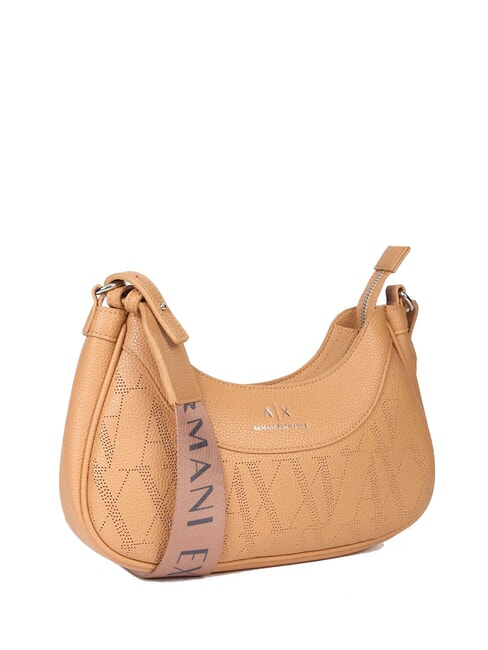 WAVE Borsa media traforata a tracolla camel rose - Borse Donna