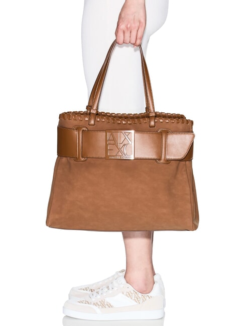 SUSIE SOFT Borsa shopping media light whisky - Borse Donna