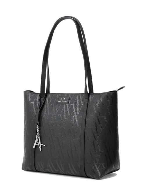 SILVYE MONOGRAM Borsa shopping a spalla black/black - Borse Donna