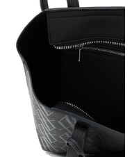 ARMANI EXCHANGE SILVYE MONOGRAM Borsa shopping a spalla black/black - Borse Donna - 4