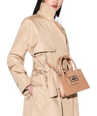 ARMANI EXCHANGE JODIE Borsa a cartelletta mini camel rose - Borse Donna - 6