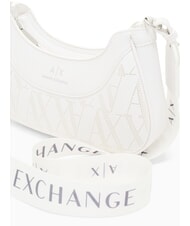 ARMANI EXCHANGE WAVE Borsa media traforata a tracolla brilliant white - Borse Donna - 3