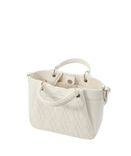 ARMANI EXCHANGE WAVE Borsa media traforata con tracolla brilliant white - Borse Donna - 4