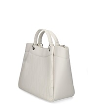 ARMANI EXCHANGE WAVE Borsa a mano grande traforata brilliant white - Borse Donna - 2