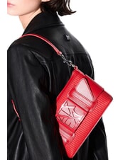 ARMANI EXCHANGE SUSIE STRAW Borsa a spalla con logo red - Borse Donna - 5