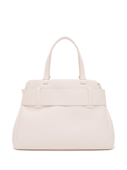 SUSIE SOFT Borsa a spalla con fibbia logata off white - Borse Donna