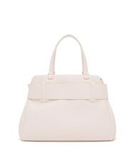 ARMANI EXCHANGE SUSIE SOFT Borsa a spalla con fibbia logata off white - Borse Donna - 4