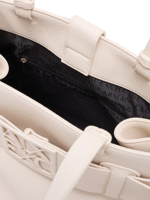 SUSIE SOFT Borsa a spalla con fibbia logata off white - Borse Donna