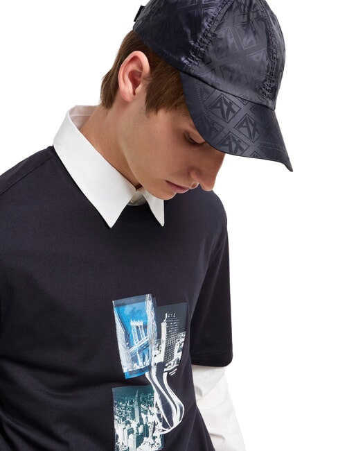 BASEBALL HAT Cappellino in tessuto satinato deep navy - Cappelli