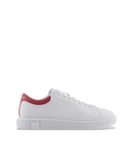 ARMANI EXCHANGE ACTION Sneakers in pelle op.white+cardinal - Scarpe Uomo - 2
