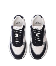 ARMANI EXCHANGE A|X Sneakers con dettagli a contrasto off white+deep navy - Scarpe Uomo - 3