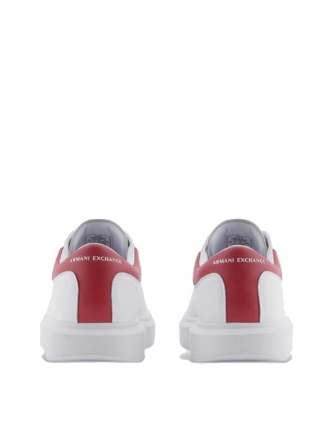 ACTION Sneakers in pelle op.white+cardinal - Scarpe Uomo