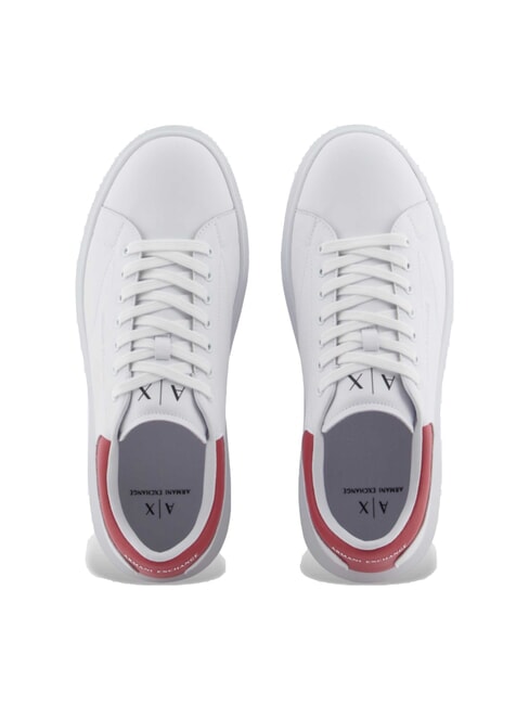 ACTION Sneakers in pelle op.white+cardinal - Scarpe Uomo