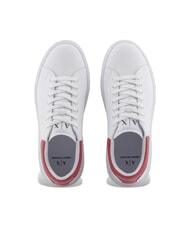 ARMANI EXCHANGE ACTION Sneakers in pelle op.white+cardinal - Scarpe Uomo - 3