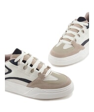 ARMANI EXCHANGE A|X Sneakers con dettagli in pelle suede plaza taupe+deep nav - Scarpe Uomo - 4