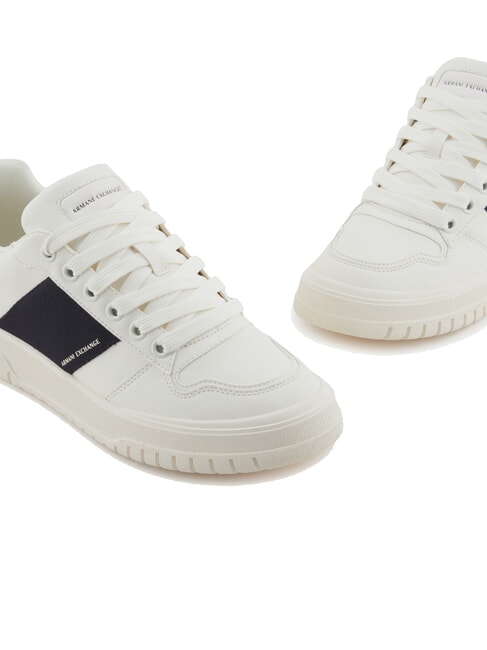 A|X Sneakers banda laterale a contrasto off white+deep navy - Scarpe Uomo