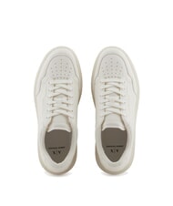 ARMANI EXCHANGE A|X Sneakers basic con impunture WHITE / OFF WHITE - Scarpe Uomo - 4